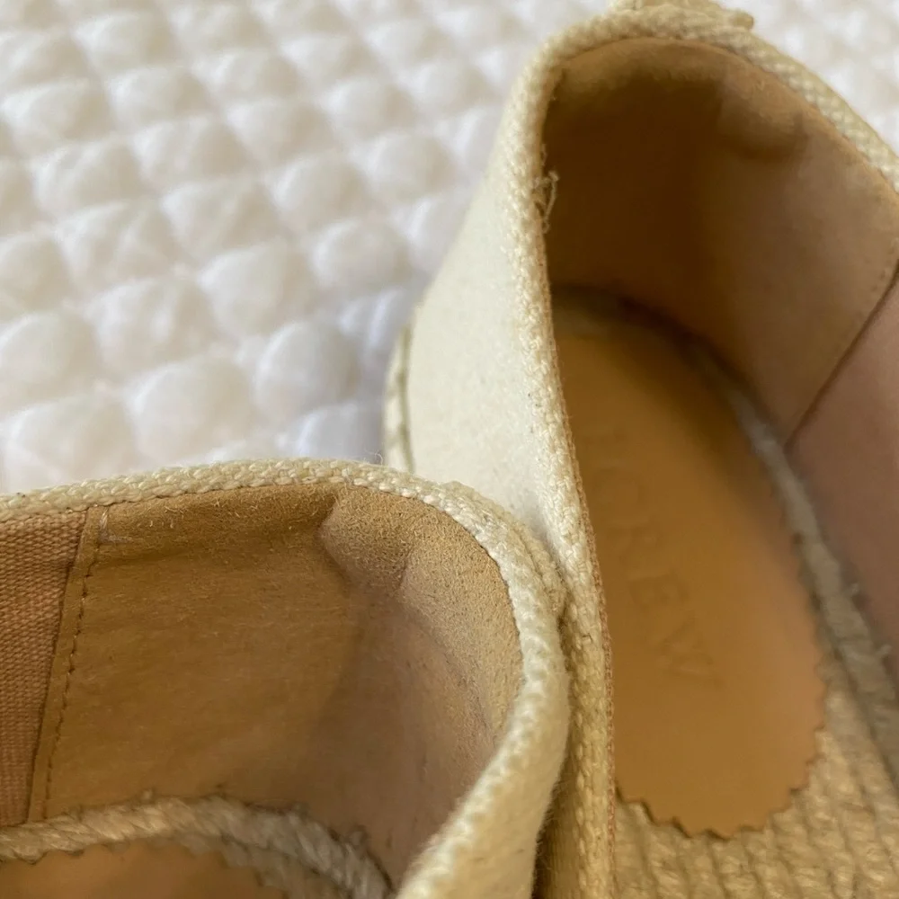 New J. Crew Embroidered Fruit Canvas Espadrilles, Size  7 ( more like a 6.5 ) - Picture 4 of 6